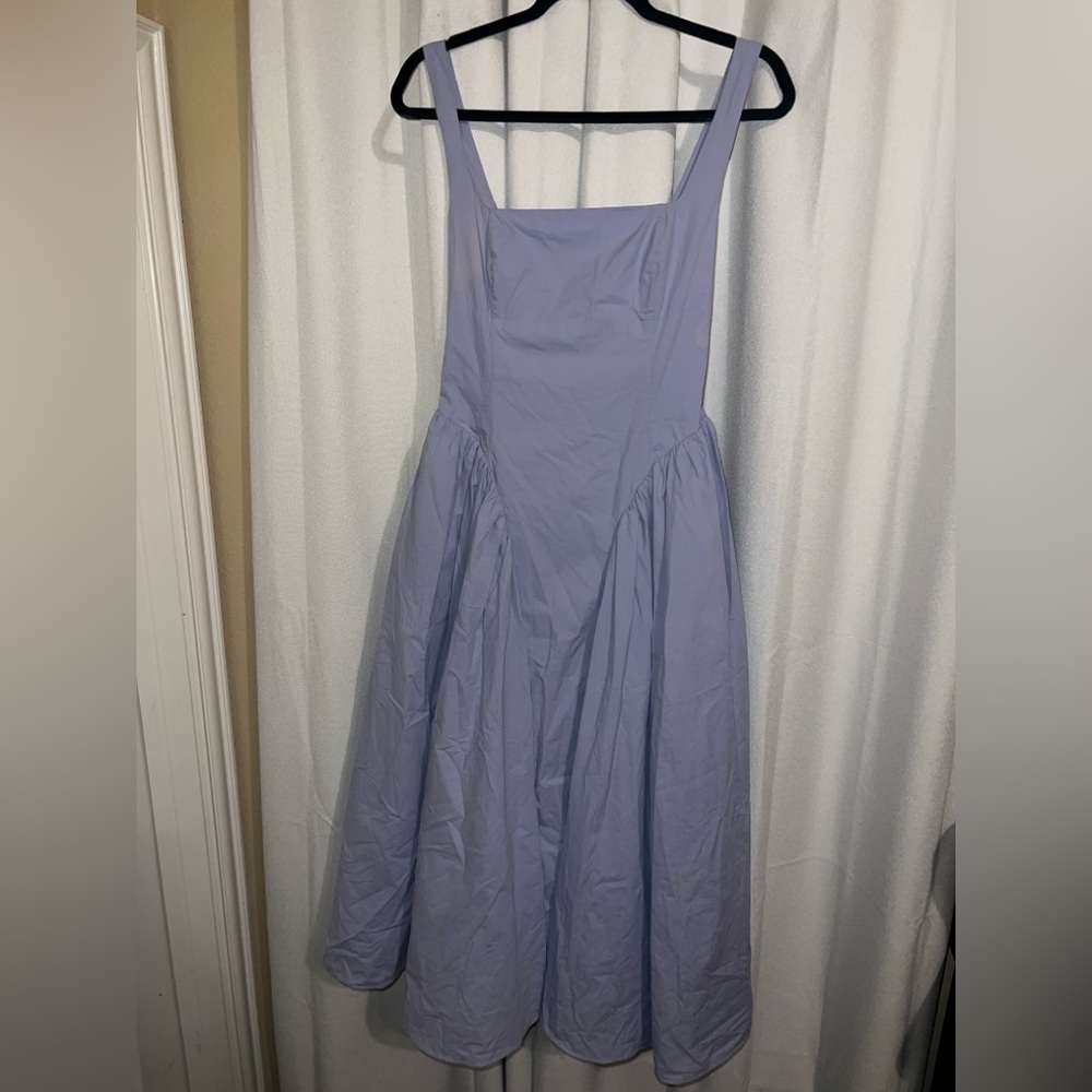 Periwinkle Astr Vinya Poplin Drop Waist
Midi Dress - Picture 3 of 6